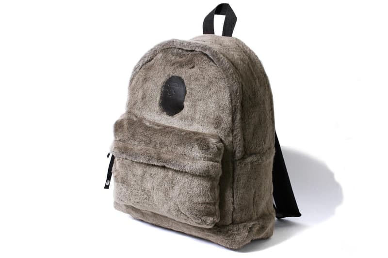 BAPE Fur Backpack A Bathing Ape Baby Milo Nigo Japanese Streetwear