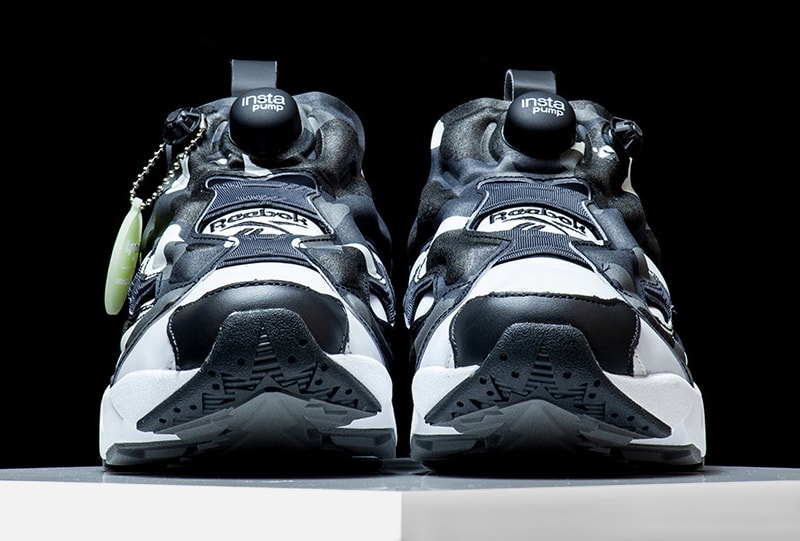 Bape Mita Reebok Insta Pump Fury in Black and White