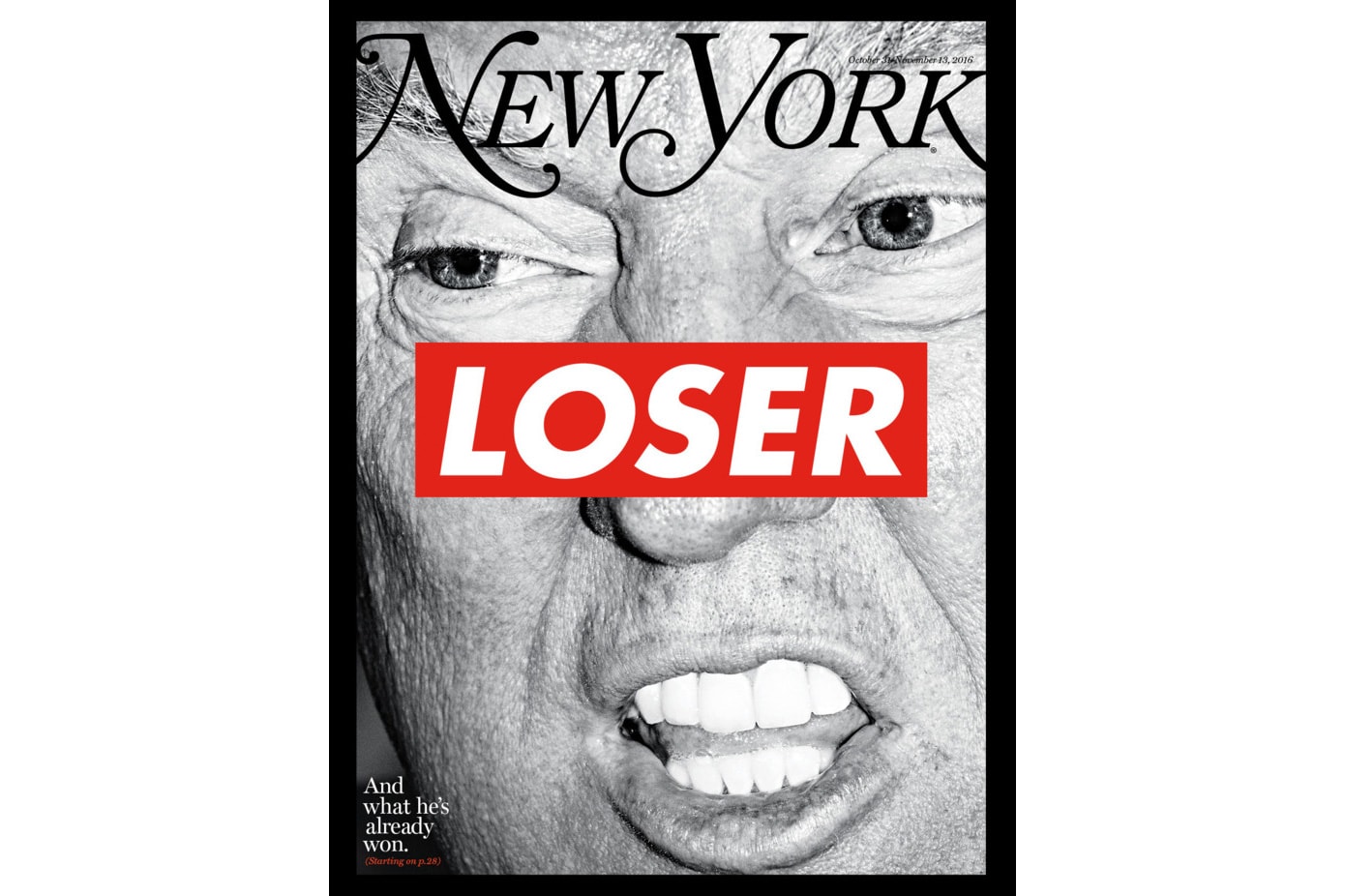 Barbara Kruger New York Magazine Donald Trump Cover