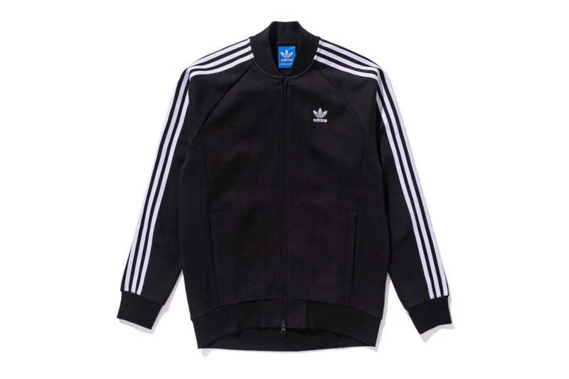 BEAMS x adidas adicolor Tracksuit black white three stripes