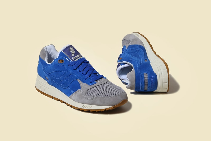 Bodega x Saucony Elite Shadow 5000 Reissue 10th anniversary blue mesh suede Japan Boston