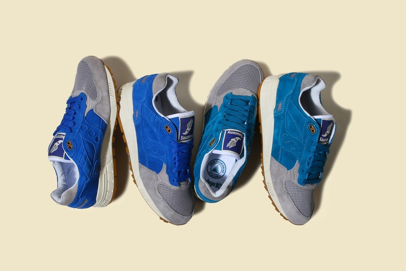 Bodega x Saucony Elite Shadow 5000 Reissue 10th anniversary blue mesh suede Japan Boston