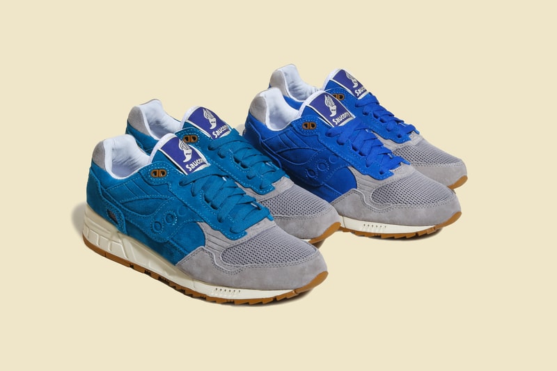 Bodega x Saucony Elite Shadow 5000 Reissue 10th anniversary blue mesh suede Japan Boston