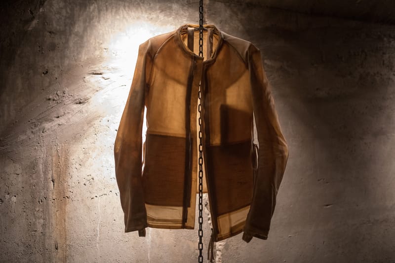 Boris Bidjan Saberi's Project 3,14 Installation Featured the Designer's Transparent Leather Jackets