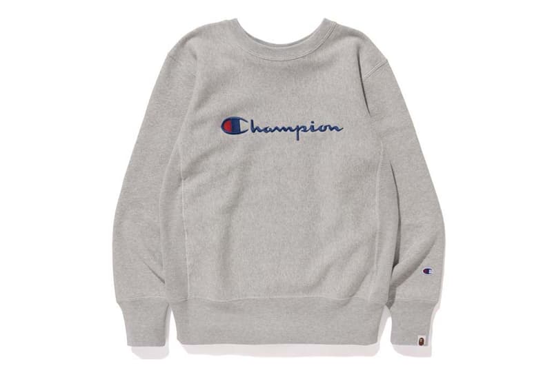 BAPE x Champion Collaboration A Bathing Ape Japan Streetwear Nigo Baby Milo Sweaters Pants