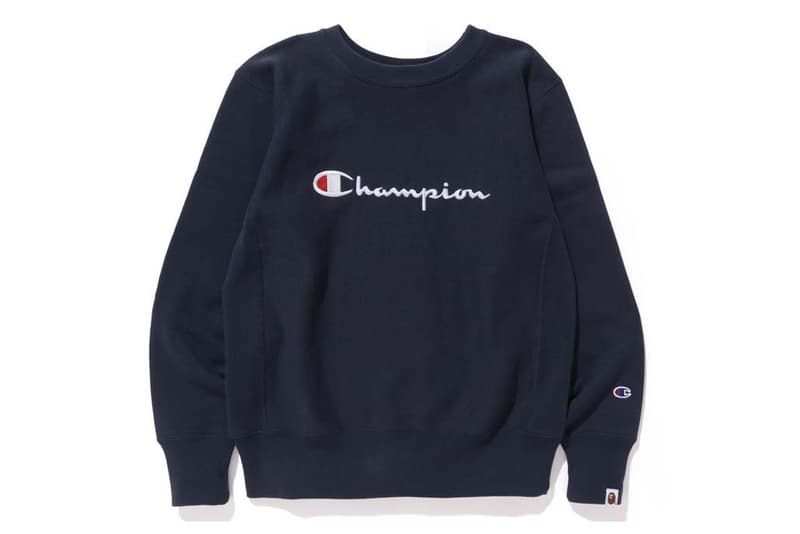 BAPE x Champion Collaboration A Bathing Ape Japan Streetwear Nigo Baby Milo Sweaters Pants