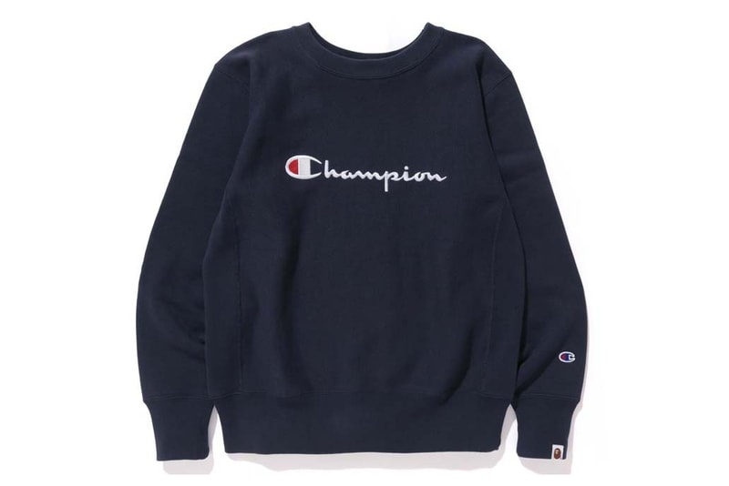BAPE x Champion Collaboration A Bathing Ape Japan Streetwear Nigo Baby Milo Sweaters Pants