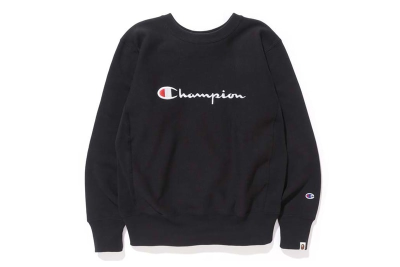 BAPE x Champion Collaboration A Bathing Ape Japan Streetwear Nigo Baby Milo Sweaters Pants