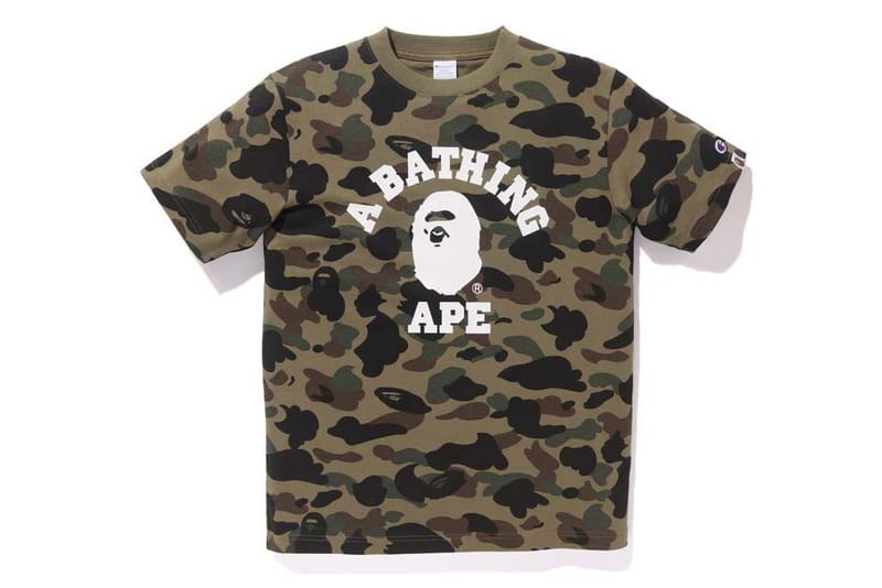 champion x bape shirt