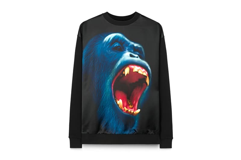 Christopher Kane 10th Anniversary Capsule Collection sweatshirts archive prints chimp floral volcanoes
