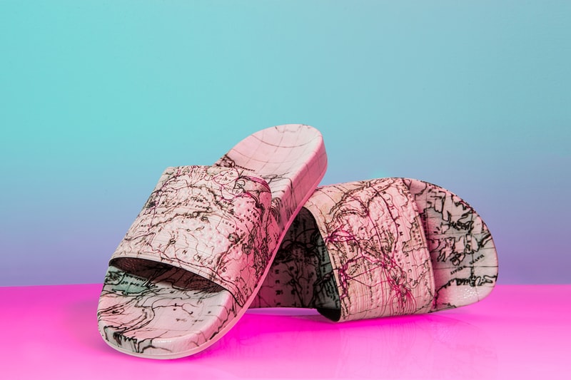 Eddie Huang Huangs World adidas Originals Collaboration Sneakers Slide Adilettes Superstars black suede