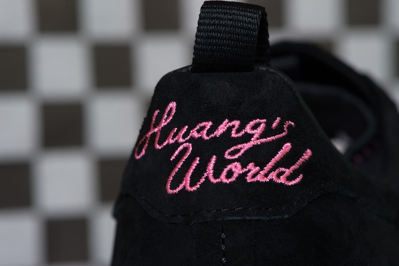 Eddie Huang Huangs World adidas Originals Collaboration Sneakers Slide Adilettes Superstars black suede