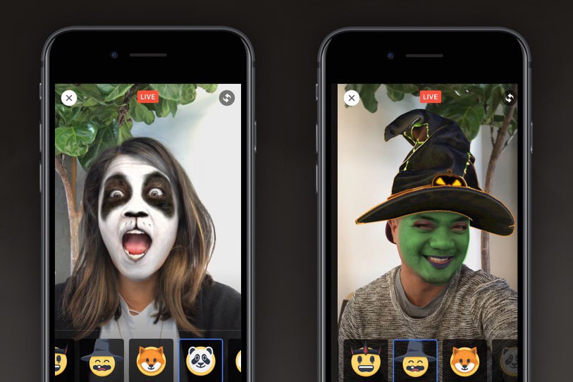 Facebook Live Halloween Filters Snapchat Videos Masks Mark Zuckerberg