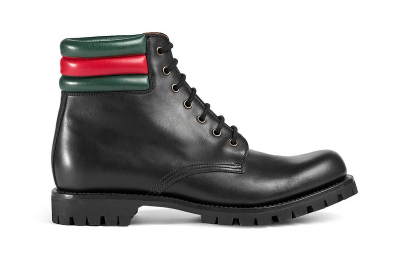 Gucci Timberland 6" Boot Alternative leather black tan winter boots Alessandro Michele Italian luxury house