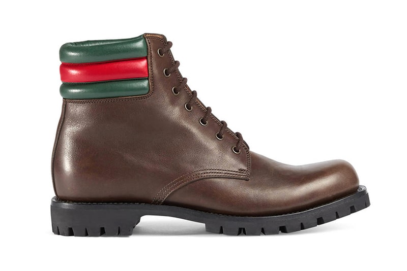 Gucci Timberland 6" Boot Alternative leather black tan winter boots Alessandro Michele Italian luxury house