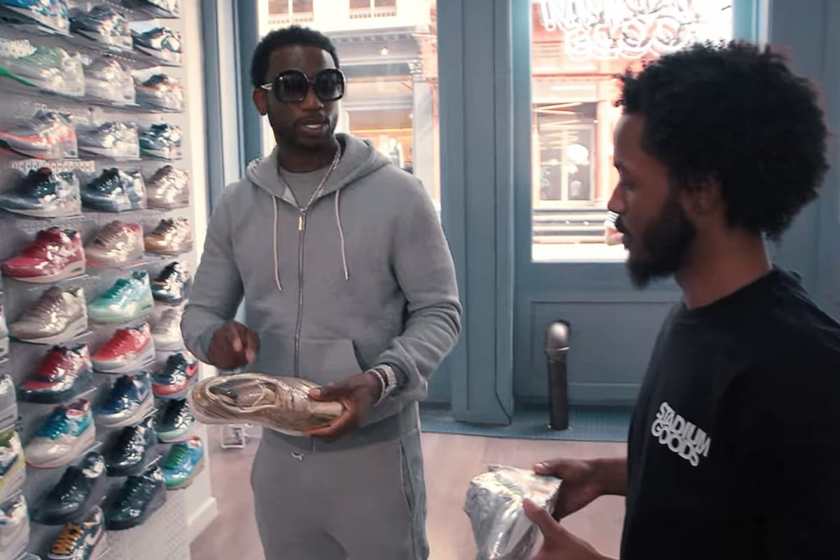 Gucci Mane Goes Sneaker Shopping 