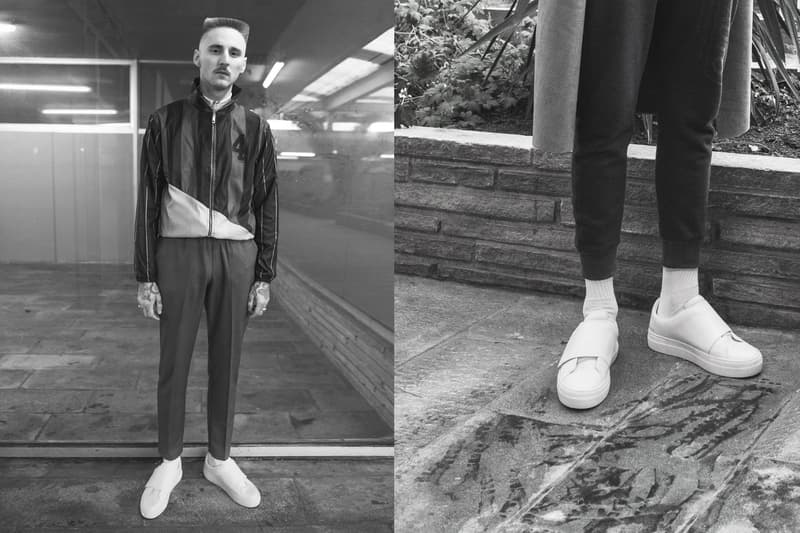 Han Kjobenhavn Local Lo Sneaker black white leather