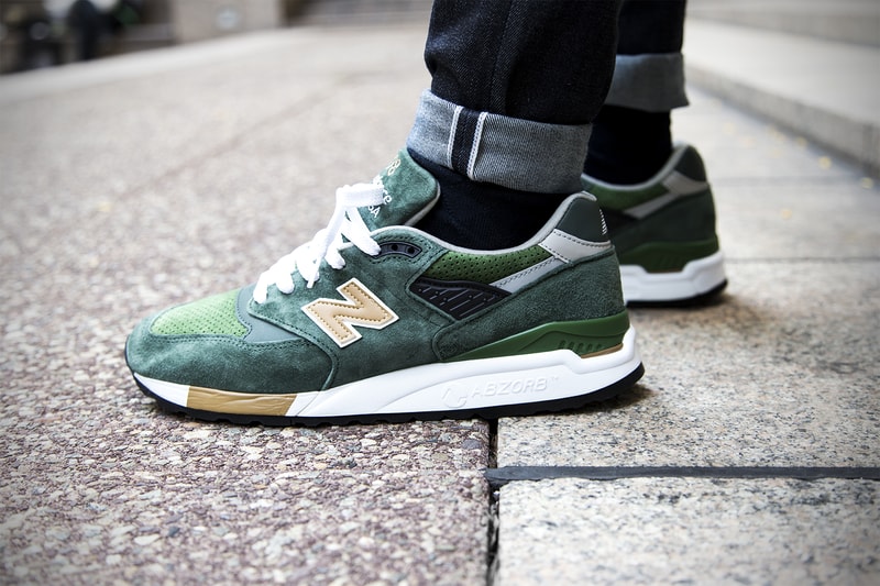 J Crew New Balance 998 Greenback
