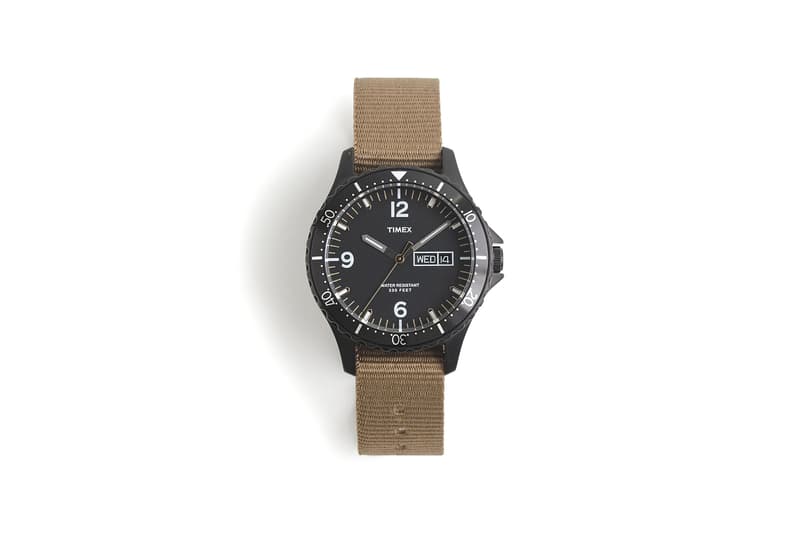 JCrew Timex Diver Watch Black Brown