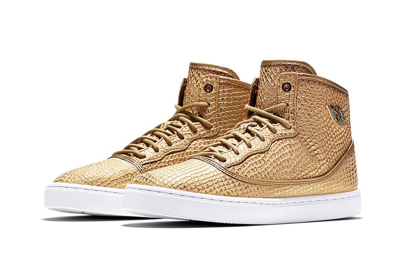 Jordan Jasmine Metallic Gold Snakeskin