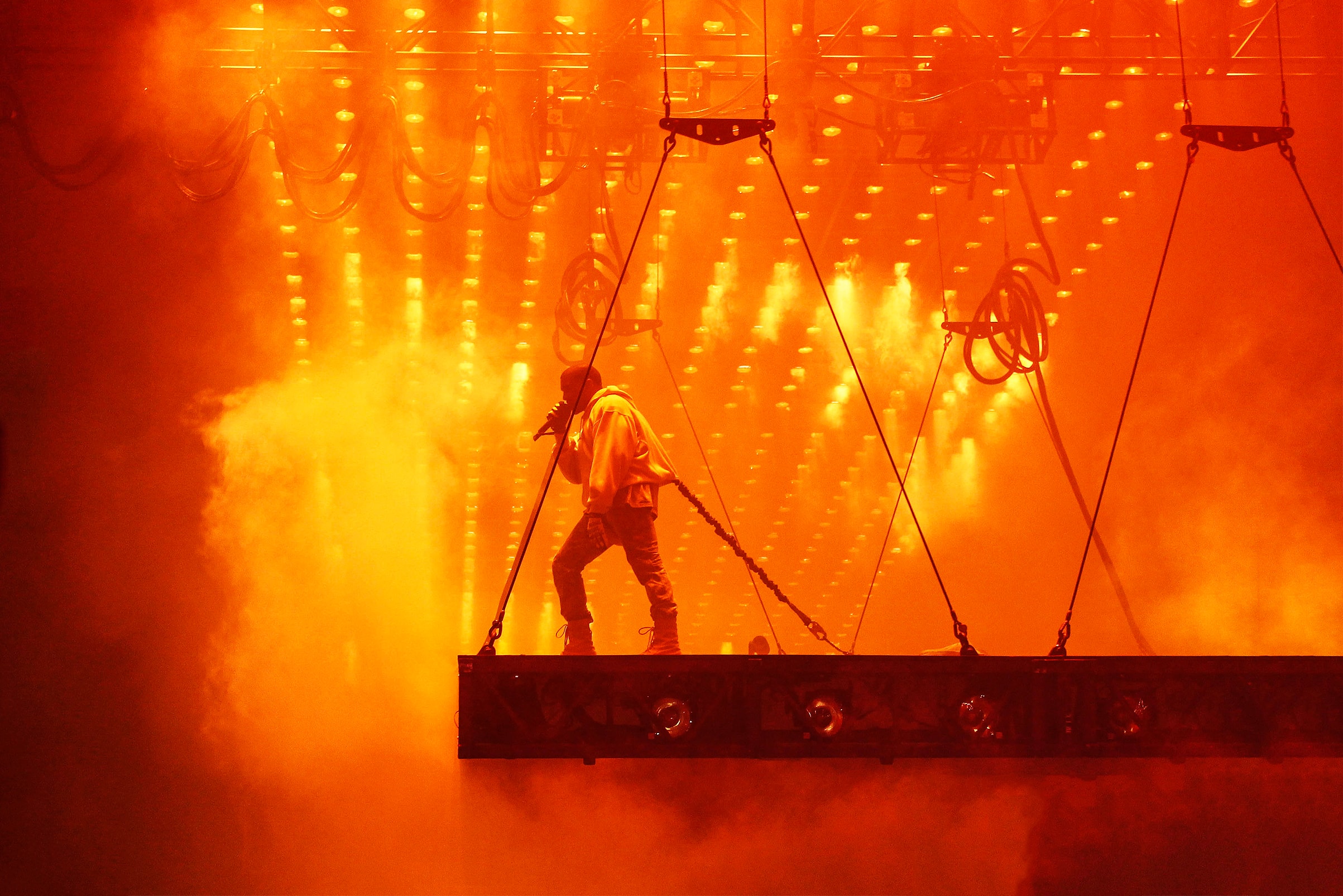 Kanye West Tour Stage Design Timeline Guide College Dropout Touch The Sky Glow In The Dark Watch the Throne Yeezus Saint Pablo