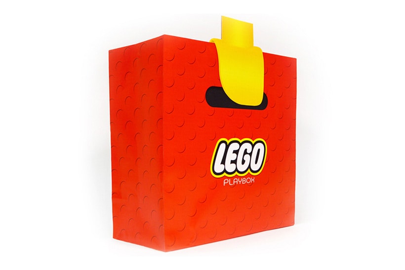 Lego Playbox Shopping Bag red yellow claws