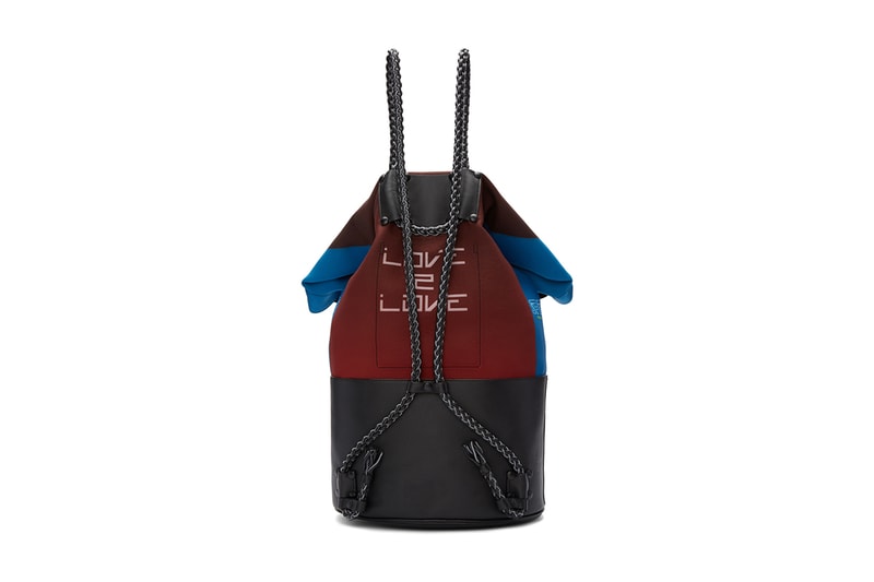 Maison Margiela Multicolor Foldover Backpack brown blue checkered flag