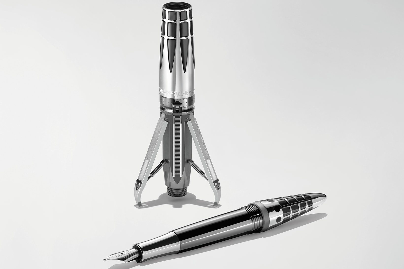 MB&F Astrograph Rocket Pen Silver