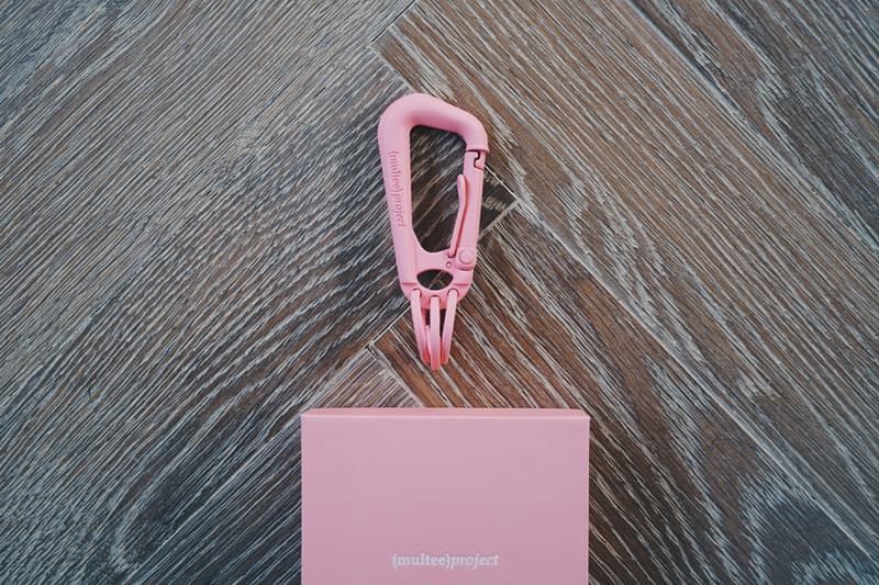 Multee Project Type 2 Carabiner Matte Blush pink metal