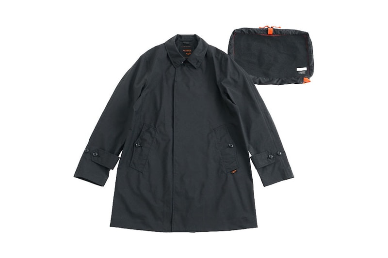 nanamica x PORTER Balmacaan Travel Bag navy orange