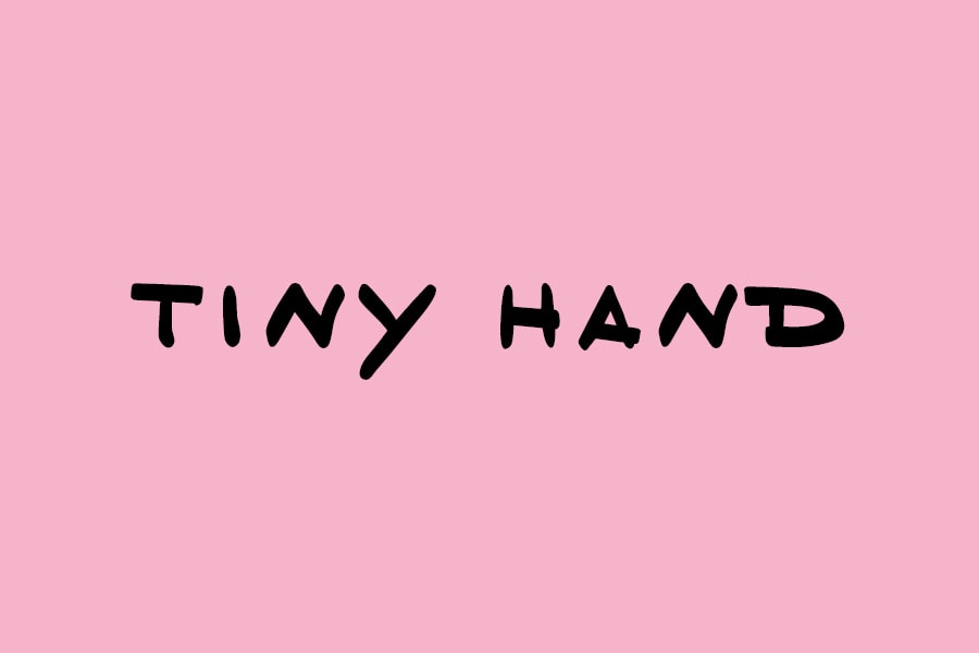 Donald Trump Tiny Hand Typeface