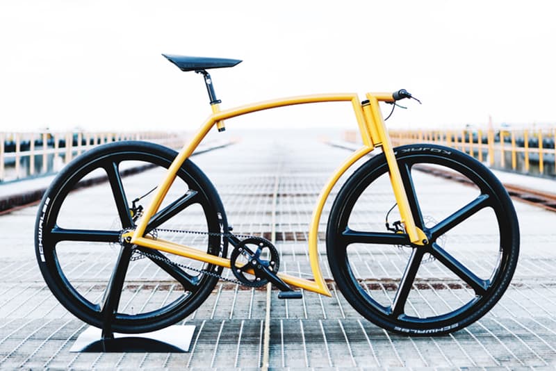 Velonia Lamborghini Inspired Viks Bicycle yellow car bike supercar