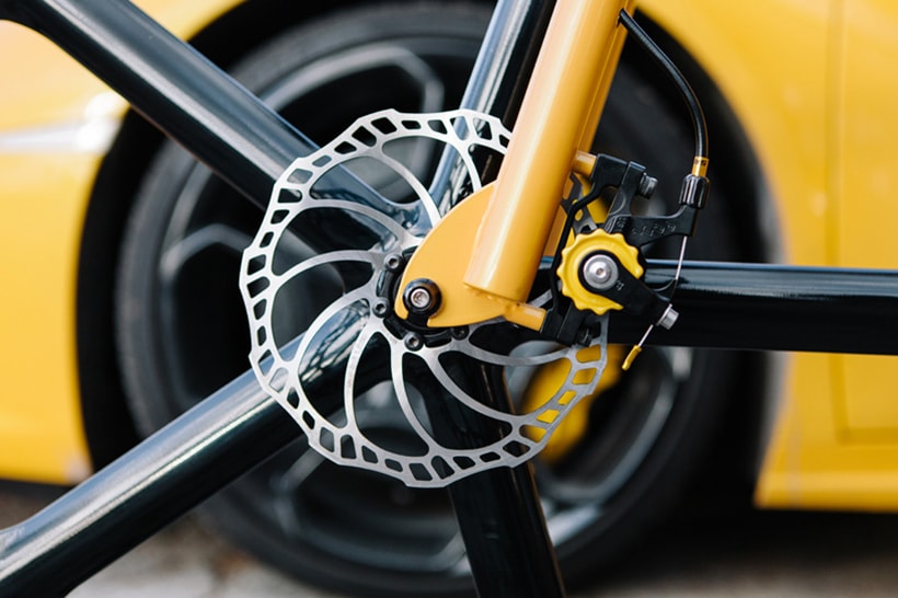 Velonia Lamborghini Inspired Viks Bicycle yellow car bike supercar