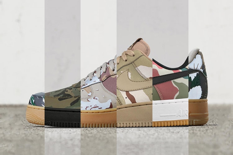 The Nike Air Force 1 Low Gets Styled in Six Shades of Camouflage