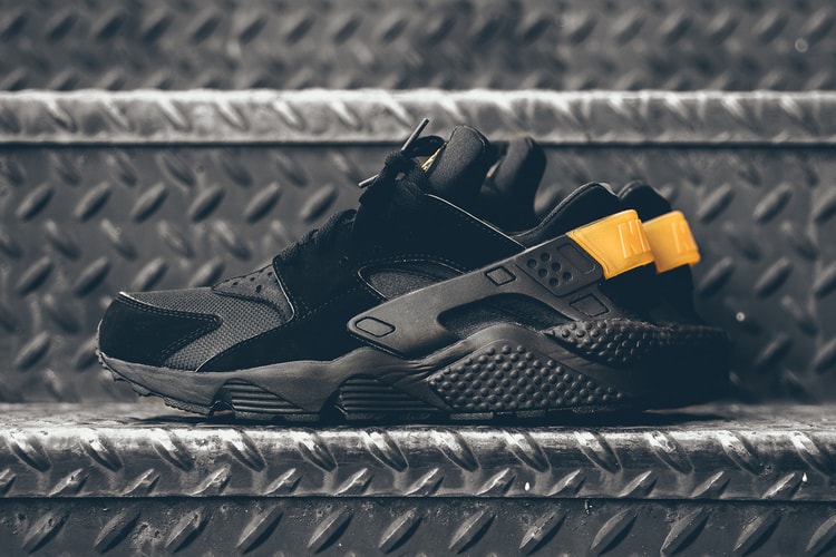 Nike Air Huarache Goes Black and Gold for a Simple, Yet Effective Touch