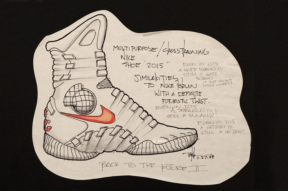 Tinker Hatfield Original Nike Air MAG Design Sketches