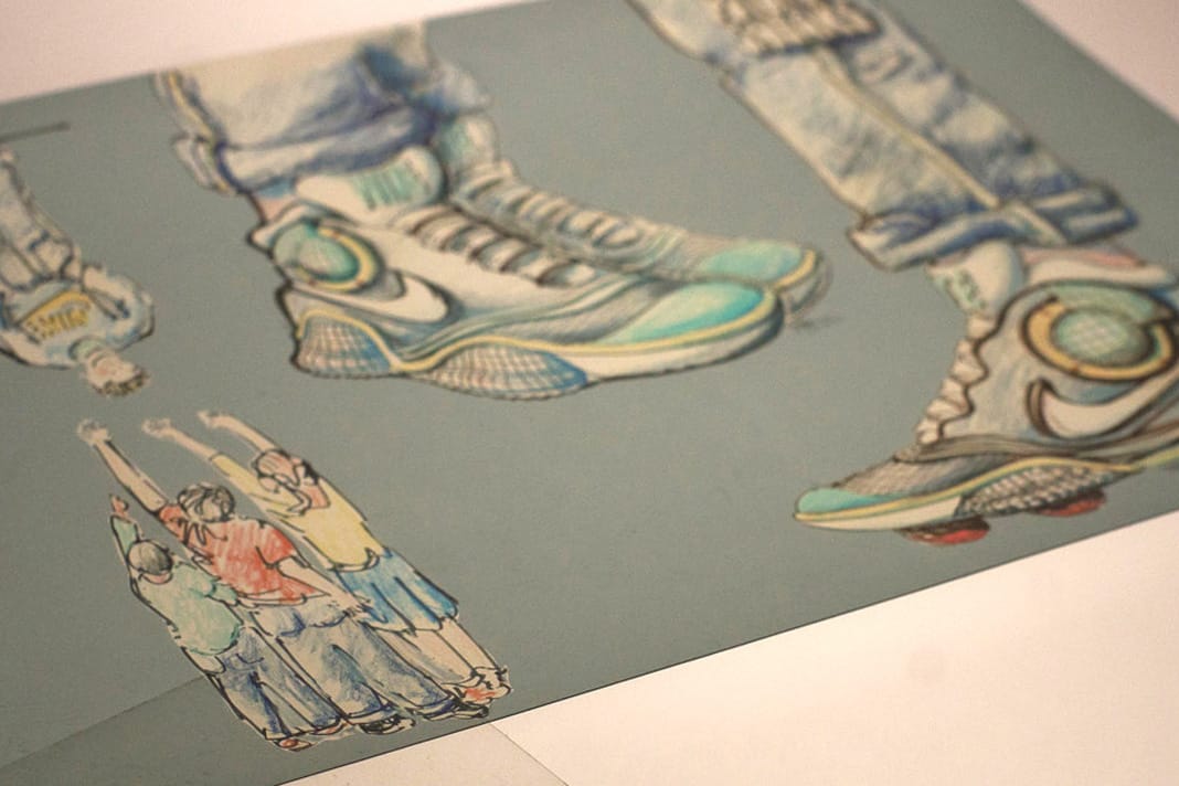 Here Are Tinker Hatfields Original Nike Air MAG Design Sketches  The Sole  Truth