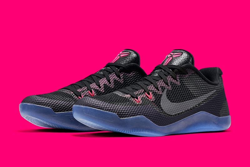 Nike Kobe 11 Invisibility Cloak Basketball Sneaker black hot pink icy blue