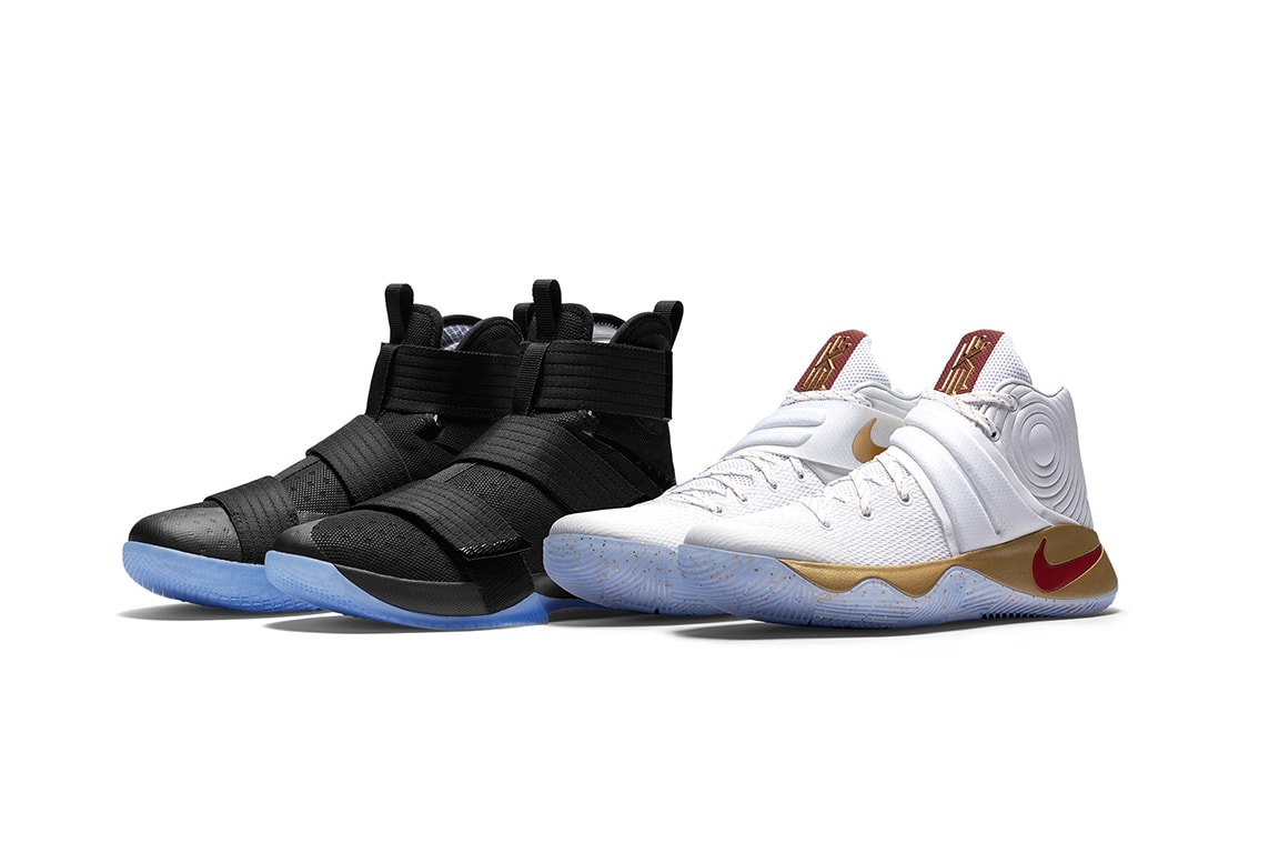 Nike LeBron and Kyrie Four Wins Game Pack Basketball black gold red gold