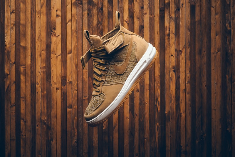 Nike Lunar Force 1 Flyknit Workboot Golden Beige