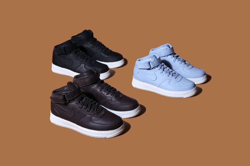 NikeLab Air Force 1 2016 Fall black brown powder blue