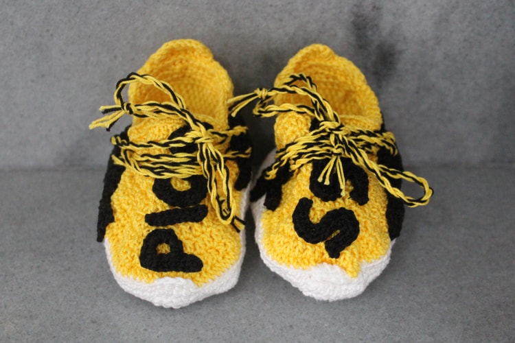 #hypebeastkids Picasso Babe Unveils Mini Crochet Human Race NMDs