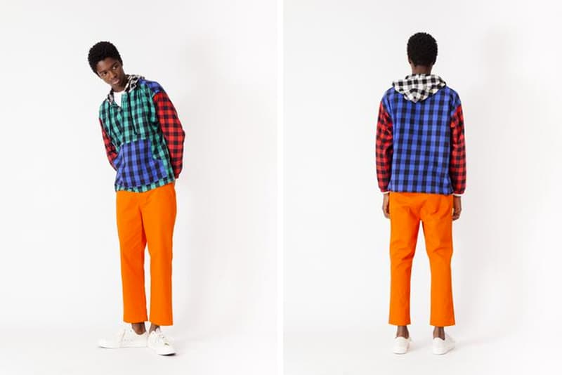 Proper Gang Patchy Plaid Pullover Anorak Shirt