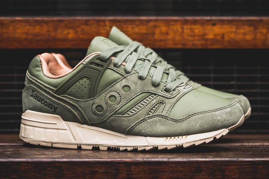 saucony grid sd olive green