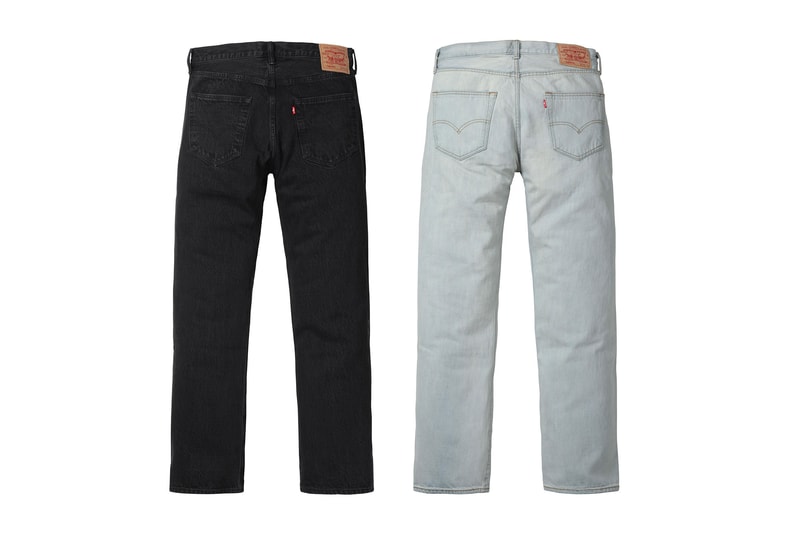 Supreme x Levi's 2016 Fall Collection bleached denim