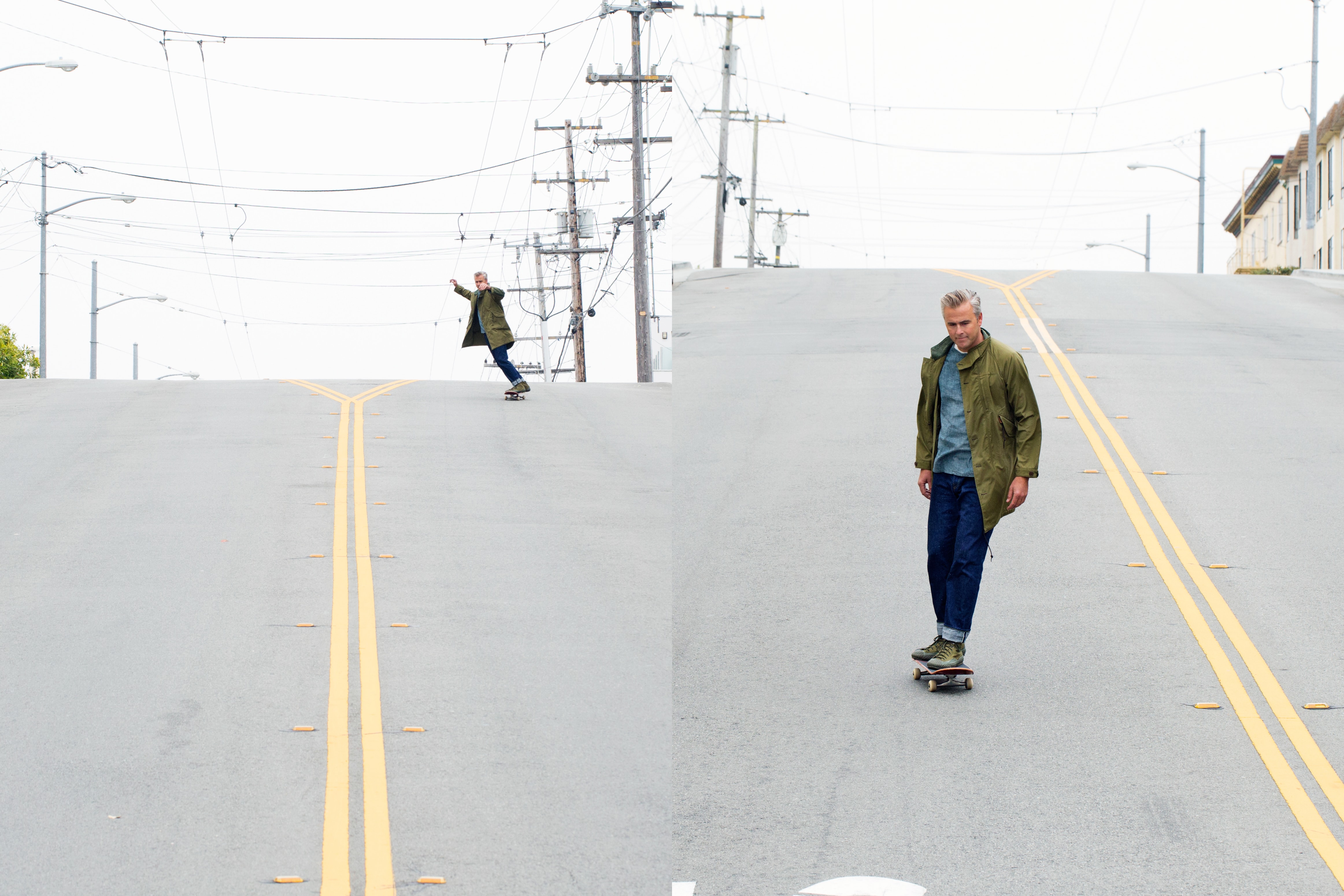 The Hill Side x Unionmade San Francisco Lookbook Skateboarding jackets plaid 2016 slopped pavement