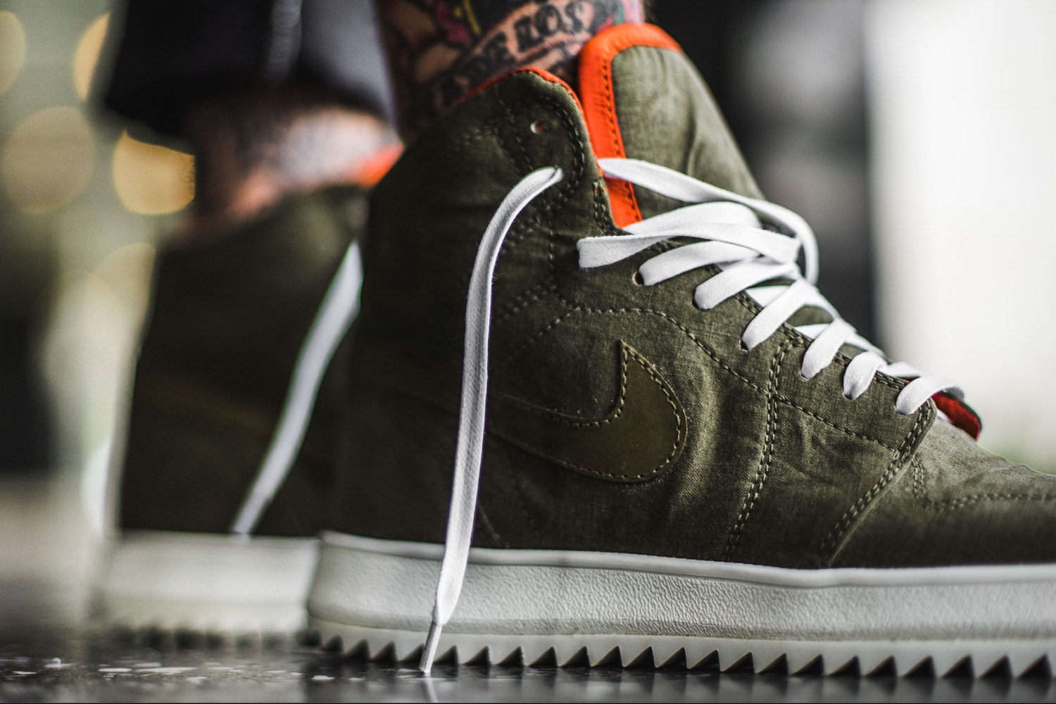 The Shoe Surgeon OutfitGrid Vintage Military Fabric Air Jordan 1