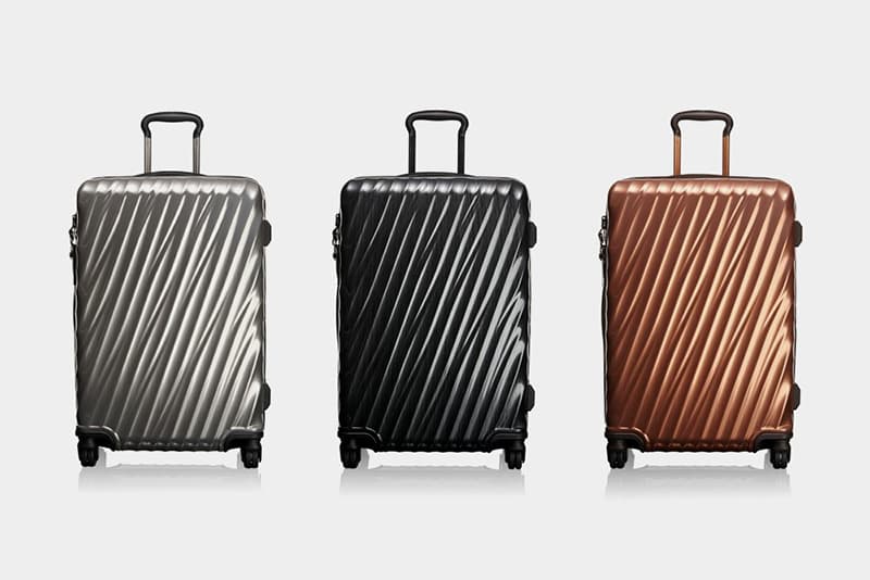 Tumi 19 Degree Luggage silver black bronze