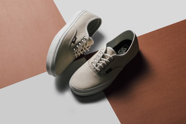 Vans Blanc De Blanc Leather Collection Shoes Skateboarding Sk8-Hi Authentic Feature