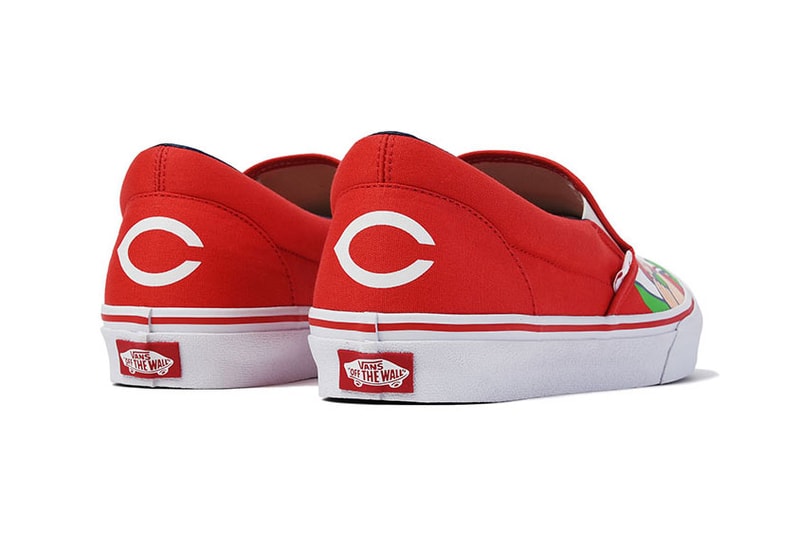 Hiroshima Toyo Carp x Vans Slip-On red white baseball